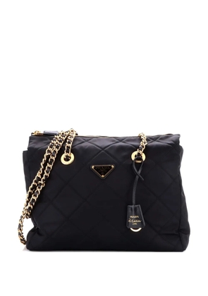 Prada Pre-Owned Re-Edition 1995 Chain Quilted Re-Nylon Medium tote bag - Black
