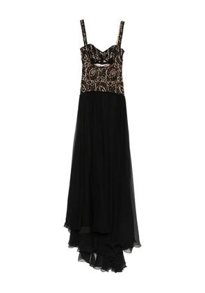 M.Marquise Melissa lace cut-out maxi dress - Black