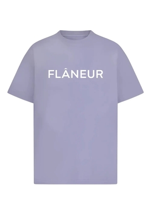 FLÂNEUR logo t-shirt - Purple