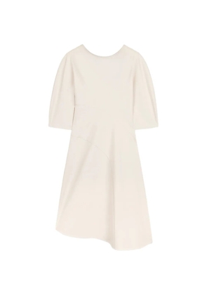 Ports 1961 asymmetric panelled midi dress - Neutrals