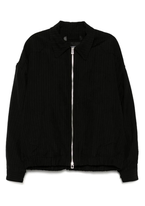 SONGZIO striped collared jacket - Black