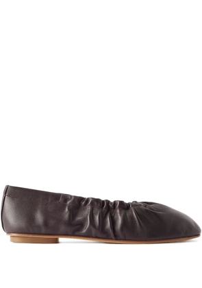 Le Monde Beryl Mica ruched flat - Brown