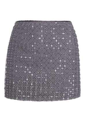 ROTATE BIRGER CHRISTENSEN sequin-embellished mini skirt - Grey