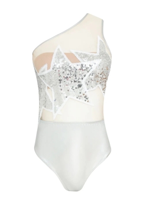 Brigitte Estrelas Carnaval/Festival bodysuit - Silver