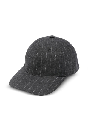 Isabel Benenato pinstripe cap - Grey