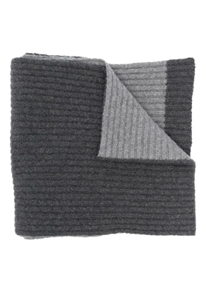 Balmain ribbed reversible scarf - Grey