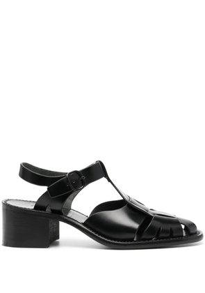 Hereu Pesca leather sandals - Black