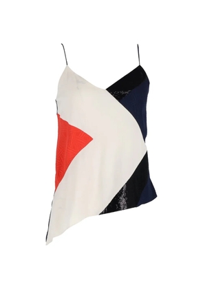 Diane Von Furstenberg Vintage sequined tartan top - White