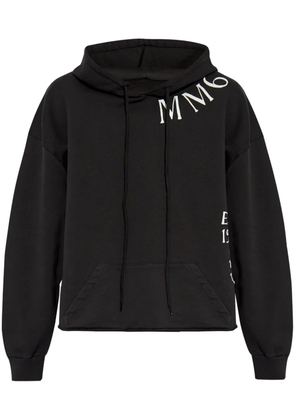 MM6 Maison Margiela logo-print hoodie - Black
