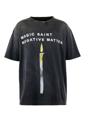 SAINT MXXXXXX graphic-print T-shirt - Black