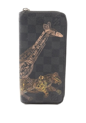 Louis Vuitton Pre-Owned 2021 Damier-Graphite animal-print wallet - Black