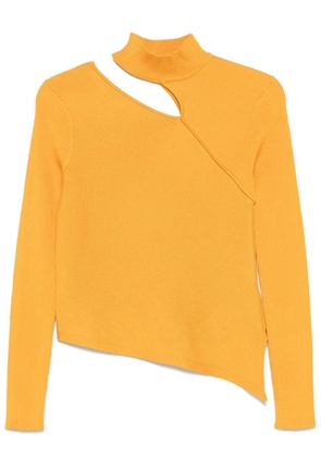 DKNY cut-out ribbed sweater - Yellow