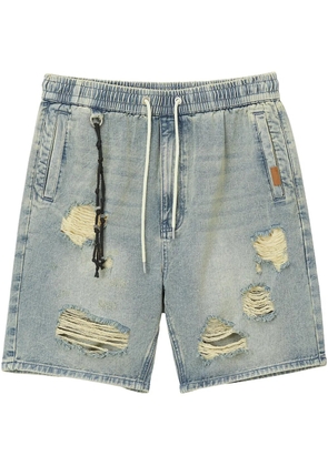 Musium Div. distressed denim shorts - Blue