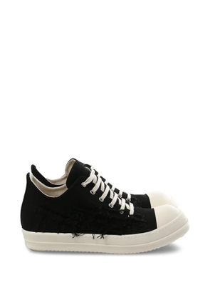 Rick Owens DRKSHDW lace-up distressed sneakers - Black