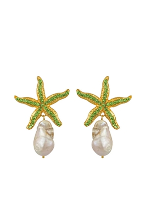 MAYOL Mariana starfish pearl earrings - Gold