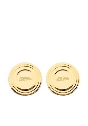 Jean Paul Gaultier logo-engraved earrings - Gold