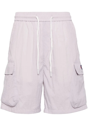 Ground Zero logo-print lightweight shorts - Purple