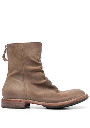 Moma Tronchetto suede ankle boots - Brown