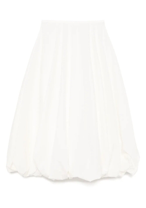 JNBY pleated asymmetric-hem skirt - White