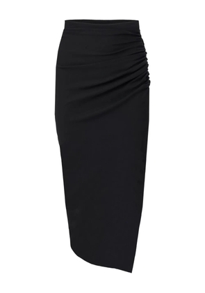 Carolina Herrera gathered asymmetric skirt - Black