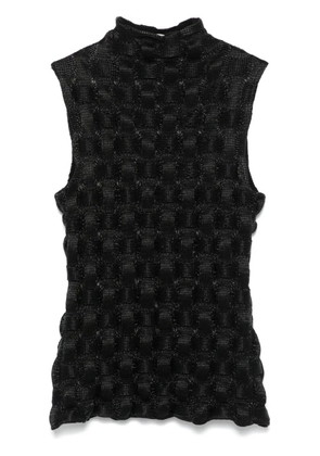 Nanushka roll-neck sleeveless top - Black