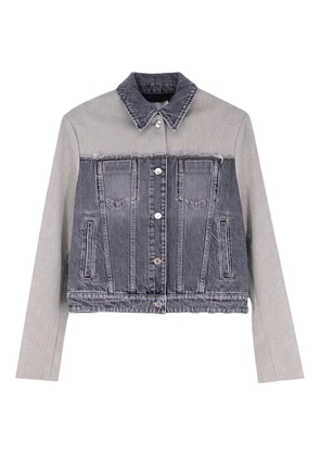 Stella McCartney frayed panelled jacket - Grey