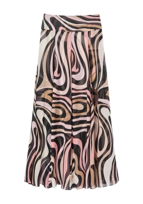 PUCCI Marmo-print maxi skirt - Black