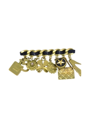 CHANEL Pre-Owned 1995 Icon brooch pin - Gold