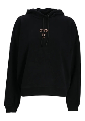 BOSS logo-print hoodie - Black