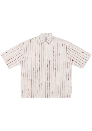 COUNTY OF MILAN County pinstripe cotton shirt - Neutrals