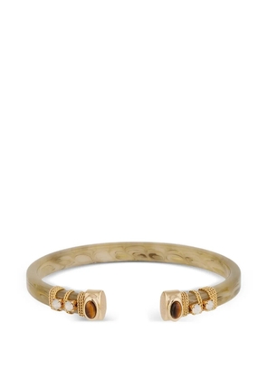 Gas Bijoux Sarina stone detail cuff bracelet - Neutrals