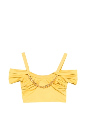Elisabetta Franchi chain-detail top - Yellow