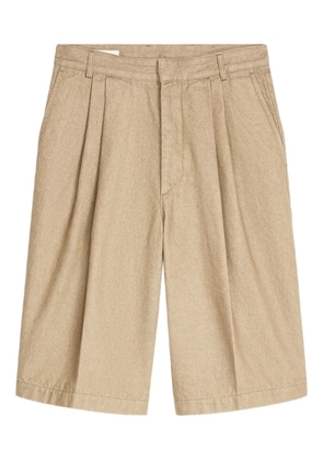 DRIES VAN NOTEN cotton shorts - Neutrals