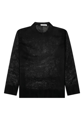 Jil Sander layered knit sweater - Black