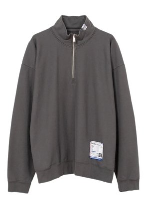 in･stru(men-tal). half-zip pullover sweatshirt - Grey