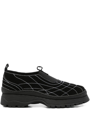 Nicole Saldaña Sacha leather loafers - Black