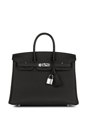 Hermès Pre-Owned 2023 noir Birkin 25 Togo palladium hardware handbag - Black