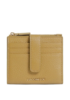 Coccinelle logo-plaque wallet - Neutrals