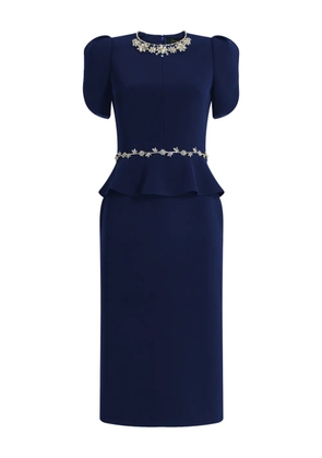 Jenny Packham Jules embellished midi dress - Blue