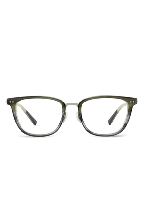 Shinola rounded rectangle-frame glasses - Blue