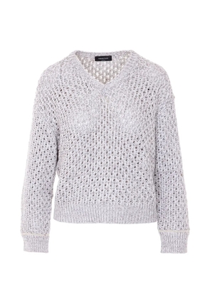 Fabiana Filippi V-neck long-sleeve sweater - Grey