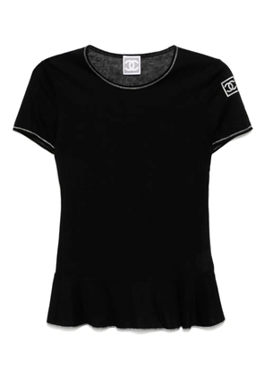 CHANEL Pre-Owned 2006 Sport Line T-shirt - Black
