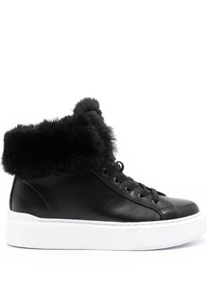 GUESS USA Histori 2 faux-fur sneakers - Black