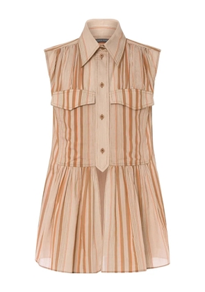 Alberta Ferretti striped shirt - Neutrals