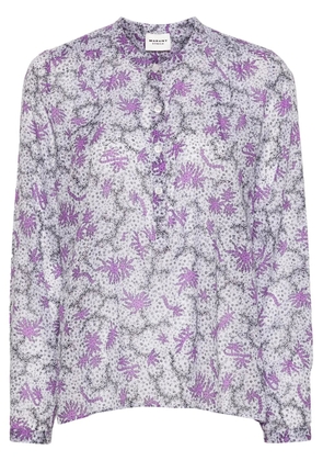 MARANT ÉTOILE Maria abstract-print blouse - White