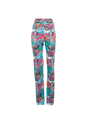 PUCCI Pre-Owned multicolor print trousers - Blue