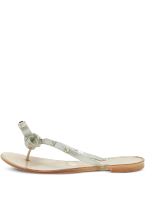 Valentino Garavani Pre-Owned Rockstud-embellished sandals - Silver