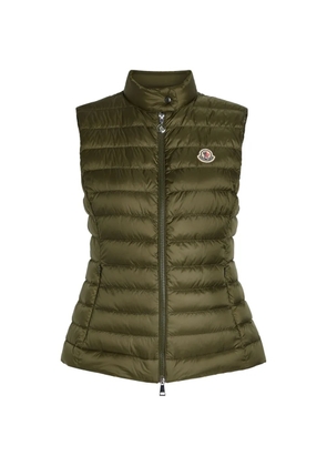 Moncler zipped padded waistcoat - Green
