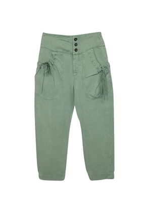 Isabel Marant Vintage ruched-pocket trousers - Green