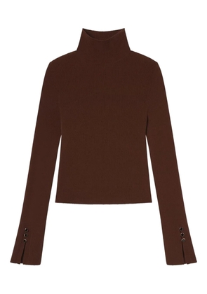 A.L.C. Jett ribbed turtleneck top - Brown